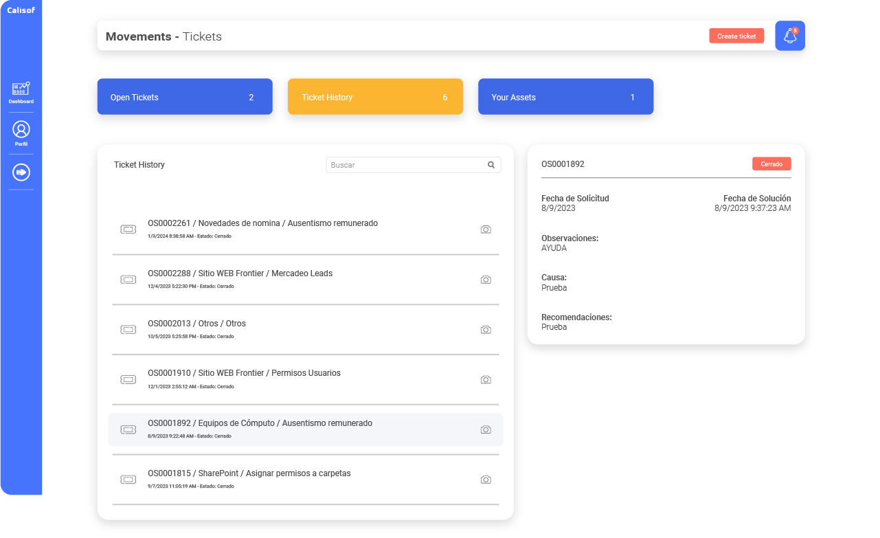 User support and service